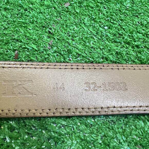 H.S. Trask Brown Genuine American Bison Leather Men's Belt Size 44 EUC Gallatin - Picture 8 of 9